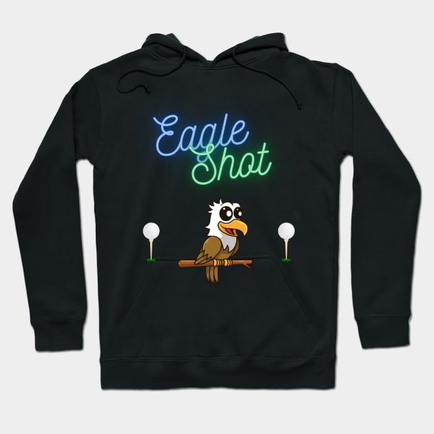 Fun Eagle Golf Apparel Hoodie by Topher's Emporium